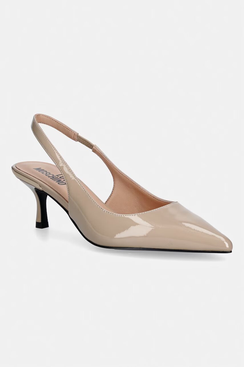 Love Moschino pantofi cu toc stiletto din piele