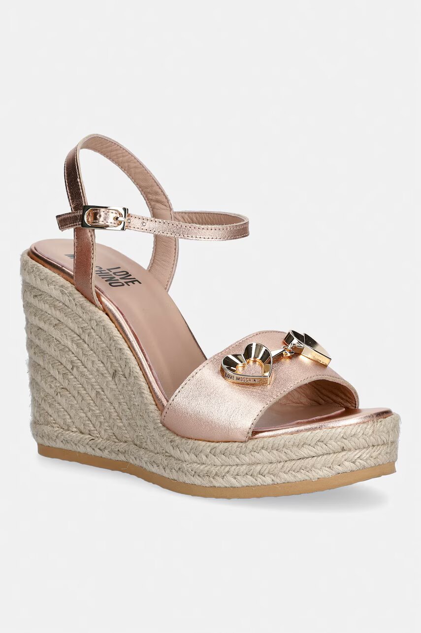Love Moschino sandale wedges pentru femei