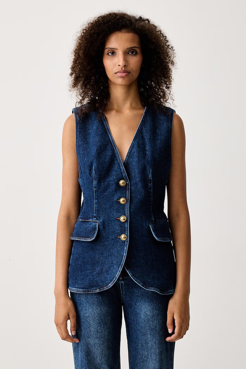 Luisa Spagnoli vestă pentru femei din denim Selettivo