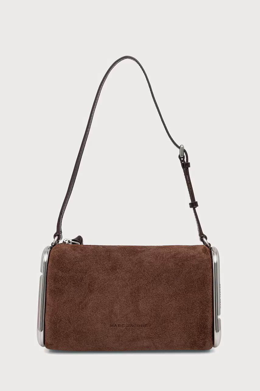 Marc Jacobs geantă pentru femei din piele întoarsă SMALL SHOULDER BAG