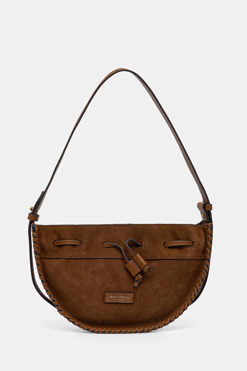 Marc O'Polo geantă crossbody pentru femei din piele întoarsă