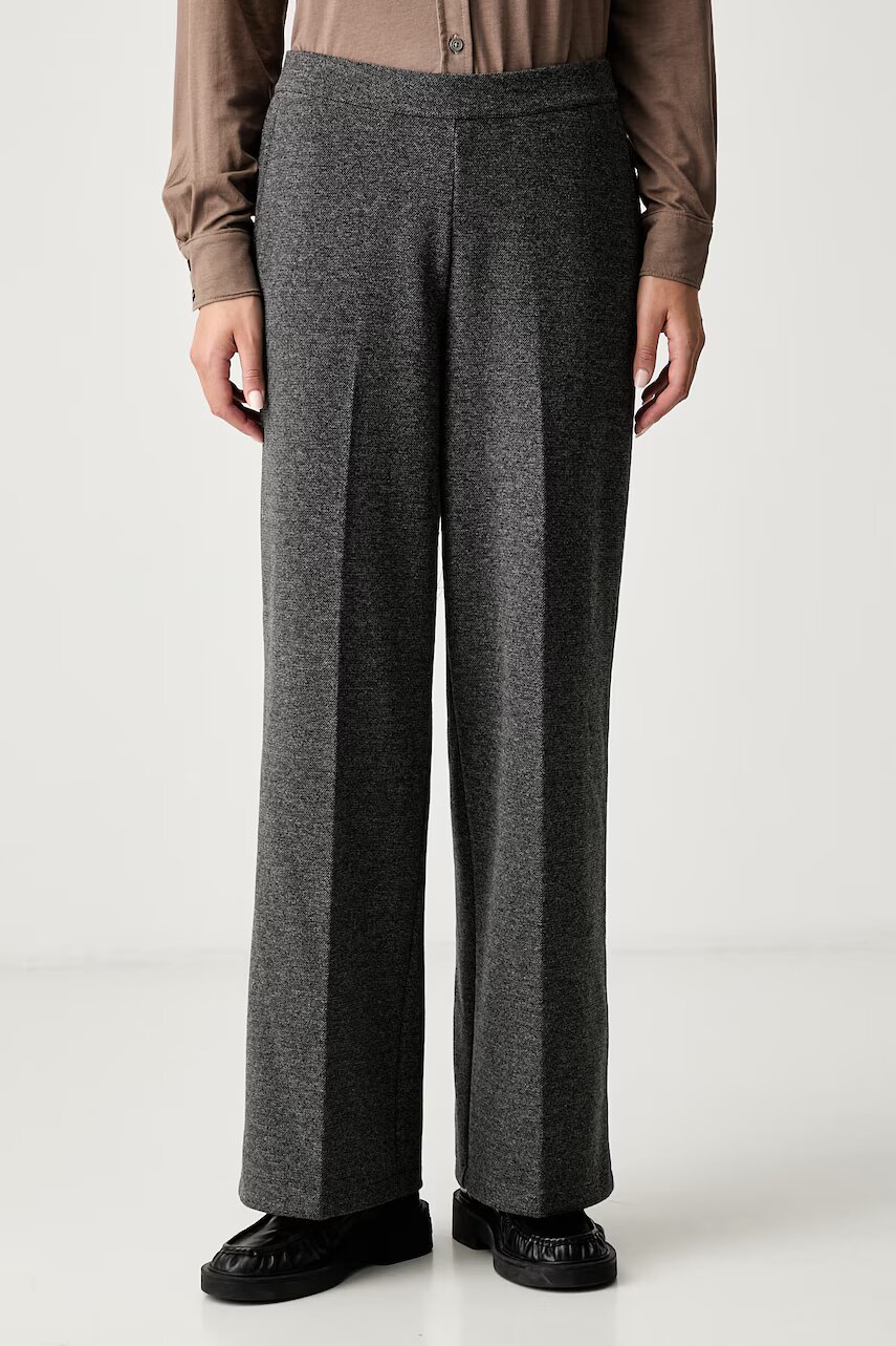 Marc O'Polo pantaloni straight pentru femei cu bumbac