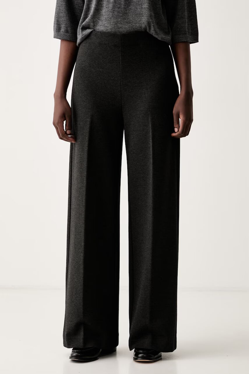 Marc O'Polo pantaloni wide leg pentru femei cu vâscoză