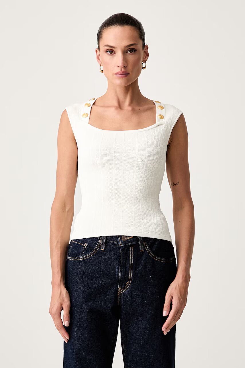 MARCIANO by GUESS bluză pentru femei cu vâscoză YAMNA