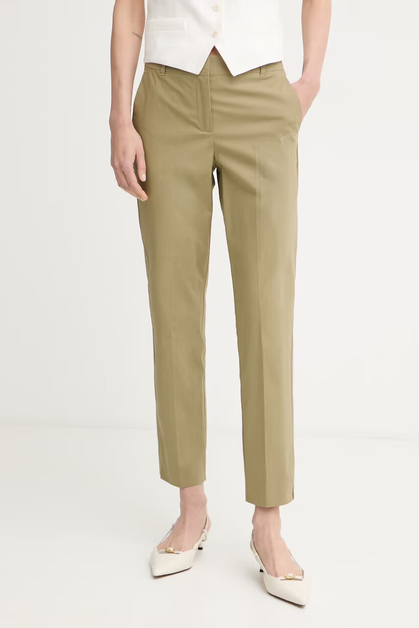 Marella pantaloni pentru femei din bumbac cu elastan GETTONE