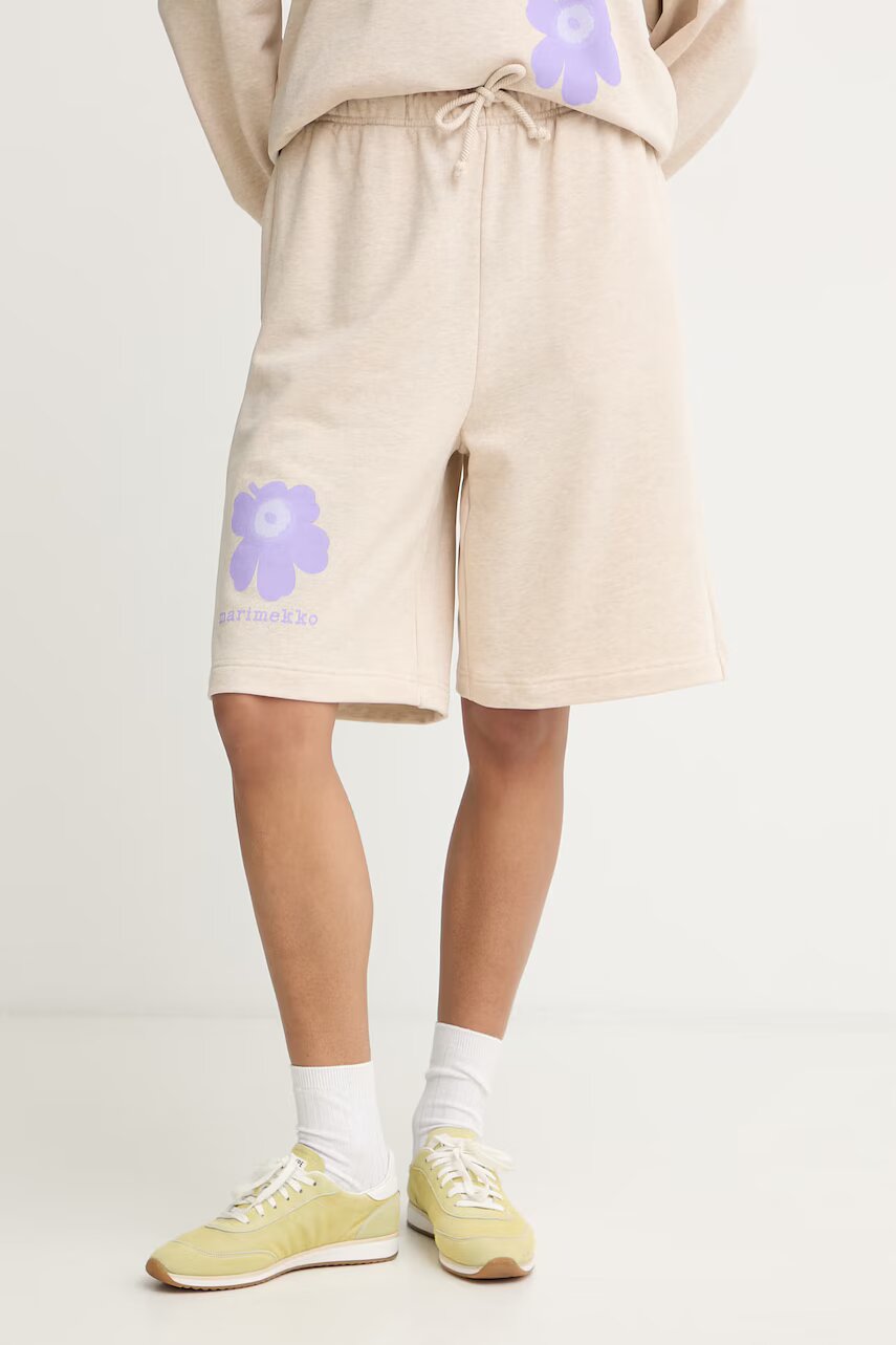 Marimekko pantaloni scurți de trening pentru femei din bumbac