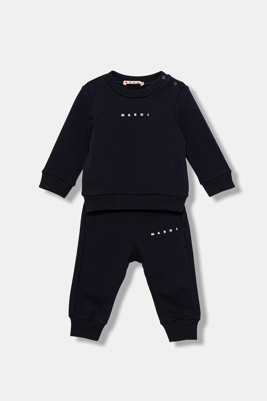 Marni trening din bumbac pentru bebeluși MS1B-SET OVERALLS 2-pack