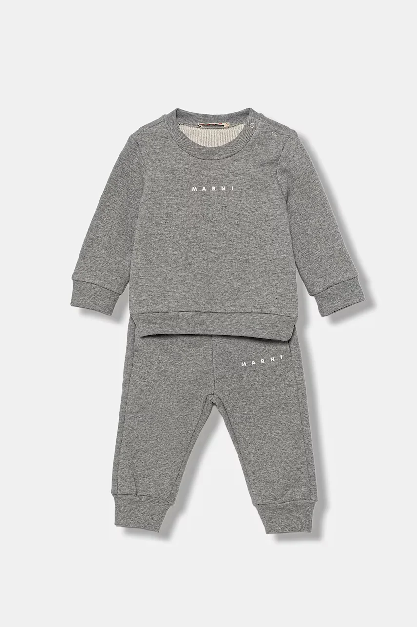 Marni trening din bumbac pentru bebeluși MS1B-SET OVERALLS 2-pack