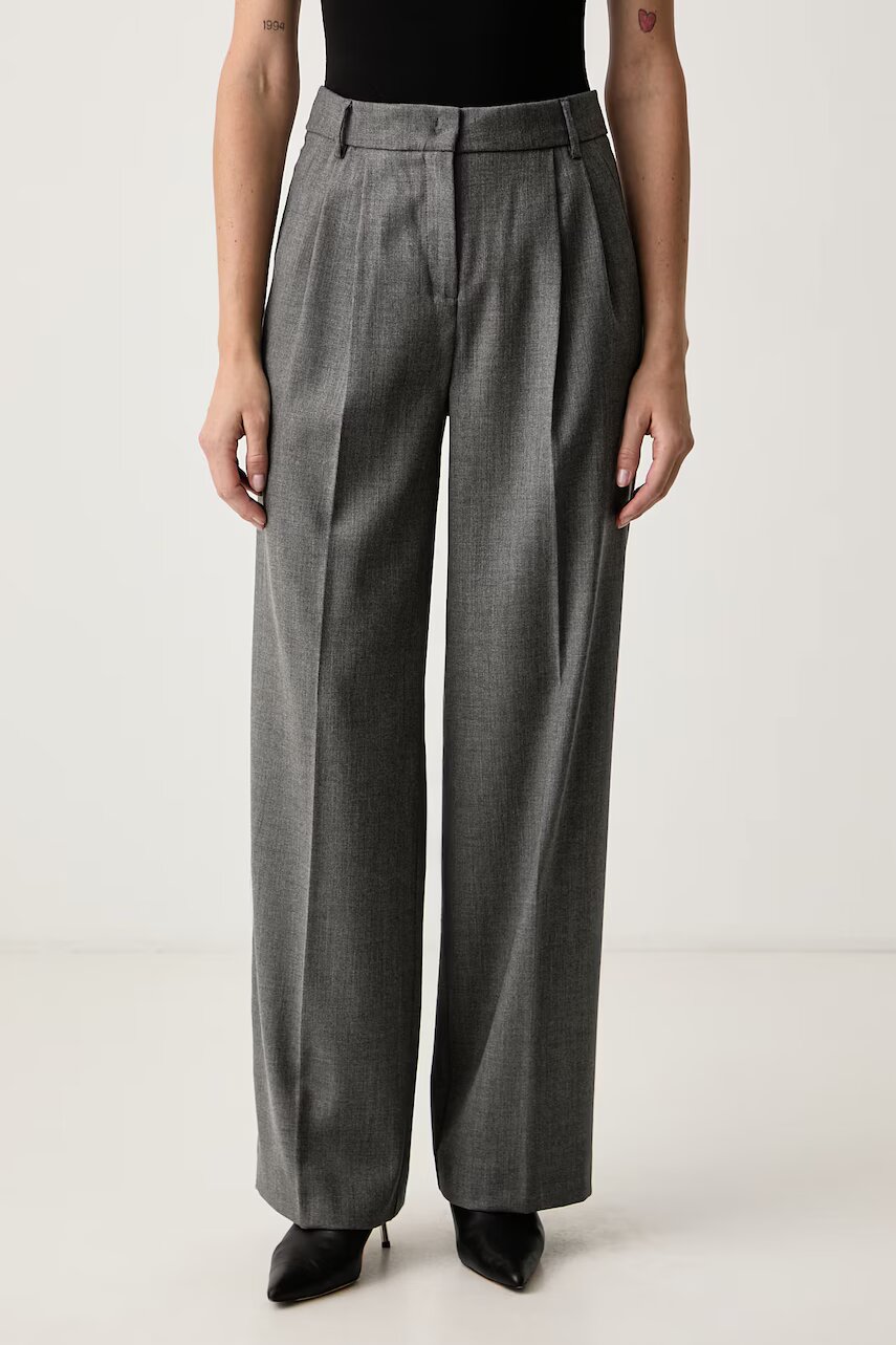 Max&Co pantaloni pentru femei cu lână VALZER