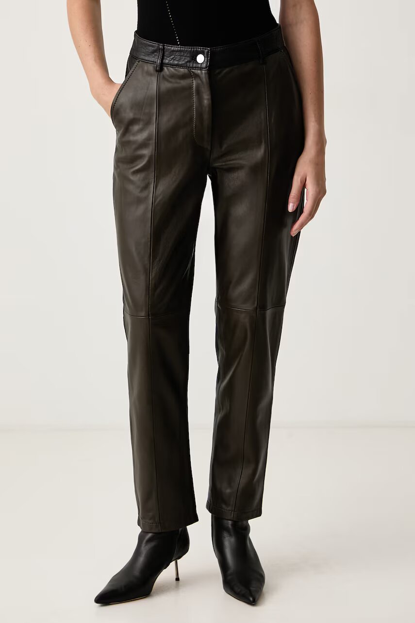 Max&Co pantaloni pentru femei din piele FACELLA