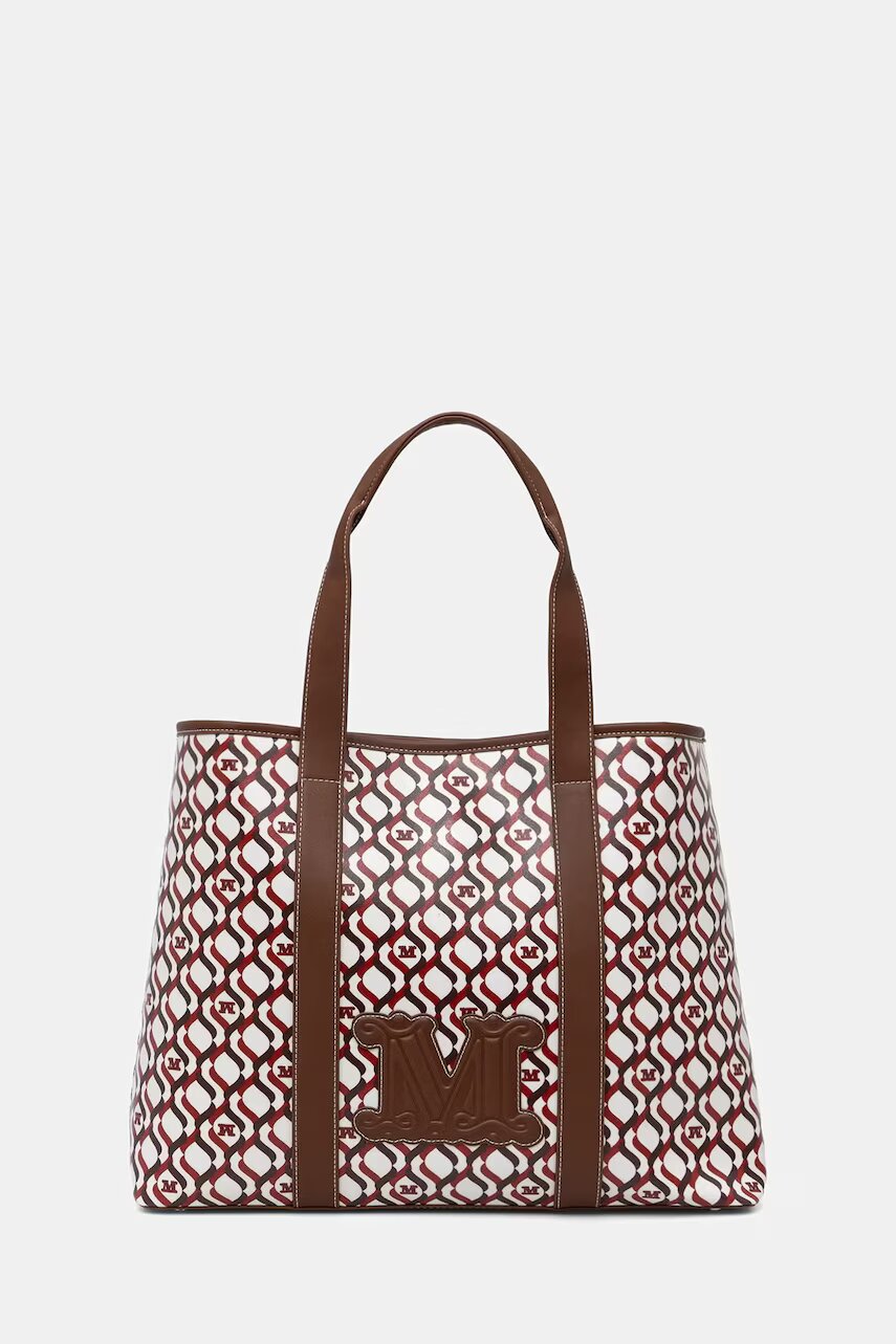 Max Mara Beachwear geantă shopper pentru femei cu imitație de piele FARNETO