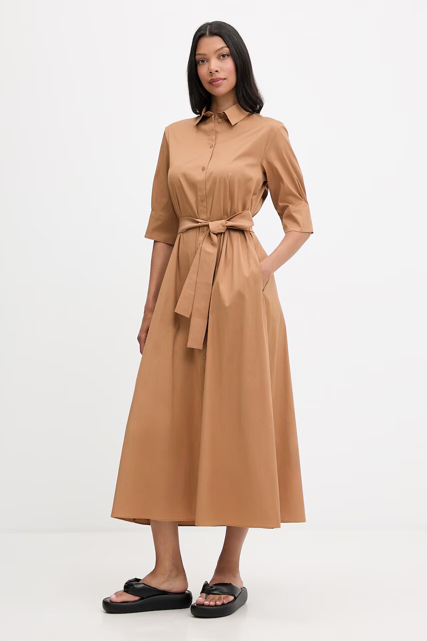 Max Mara Beachwear Rochie de plajă pentru femei COGNAC