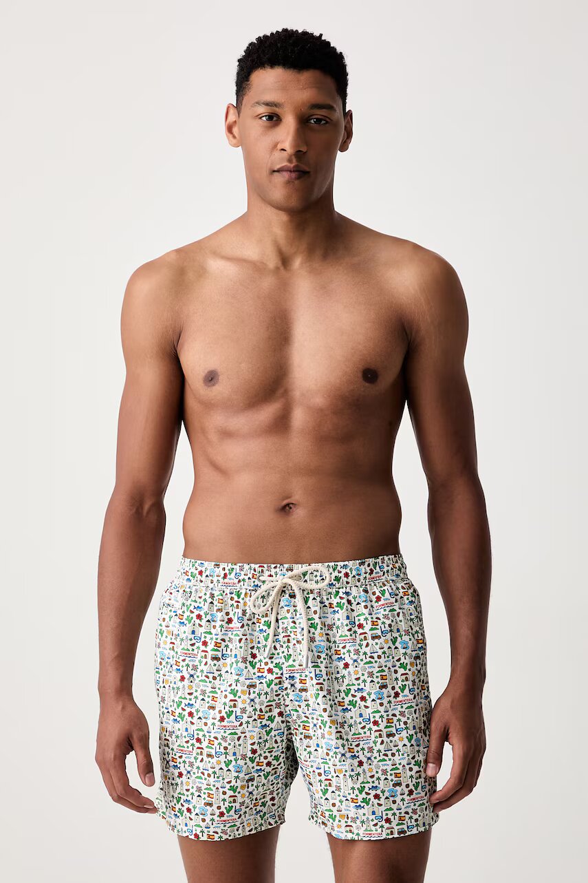 MC2 SAINT BARTH pantaloni scurți de baie pentru bărbați LIGHTING MICRO FANTASY