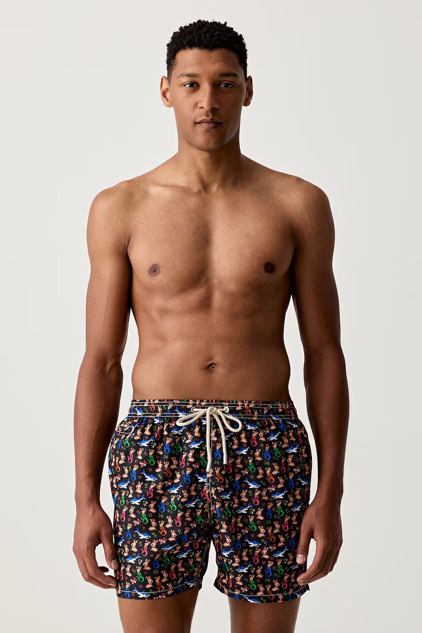 MC2 SAINT BARTH pantaloni scurți de baie pentru bărbați LIGHTING MICRO FANTASY