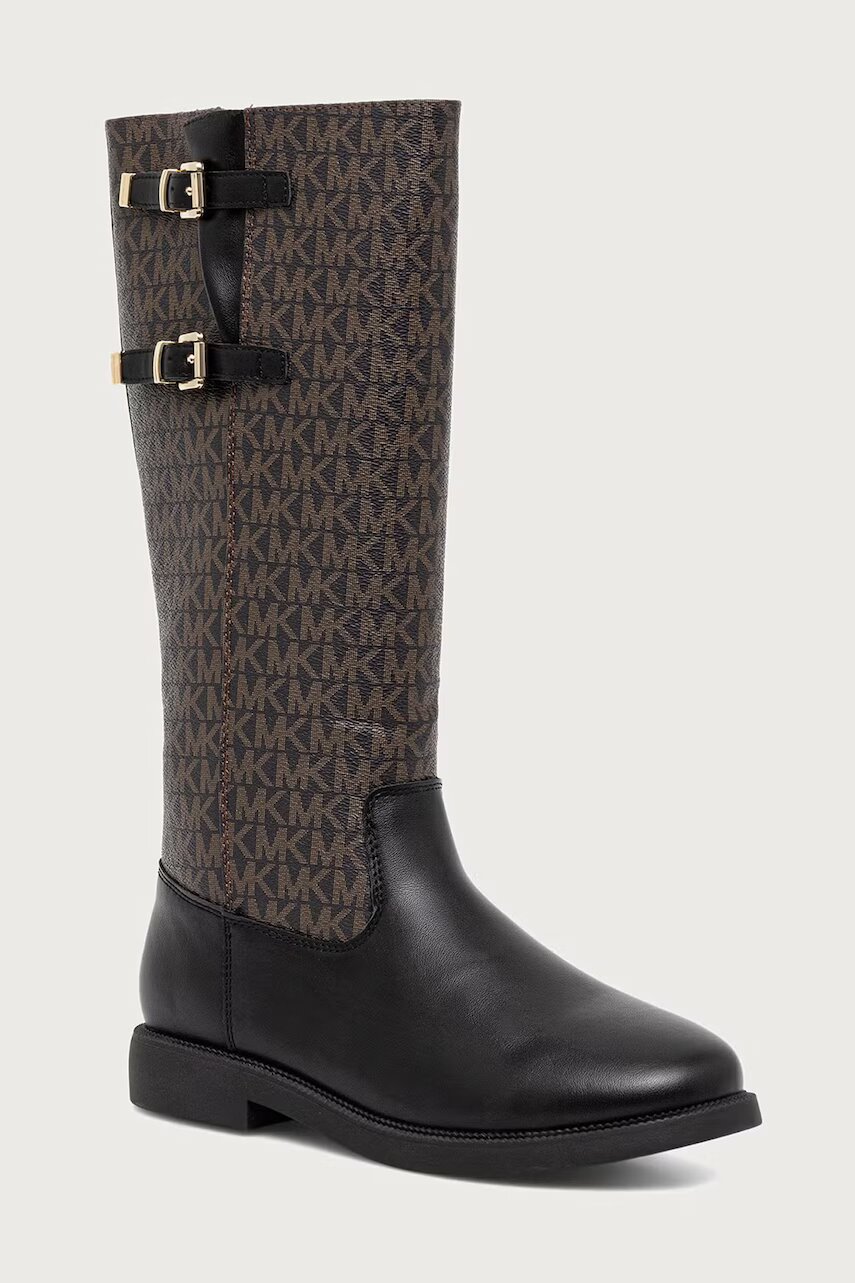 Michael Kors cizme cu toc plat pentru copii ABIGAIL BUCKLE