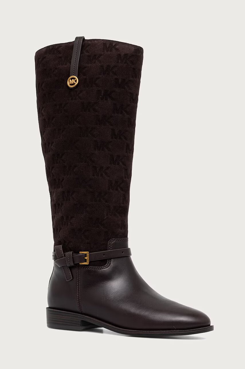 Michael Michael Kors cizme pentru femei din piele Beverly Flat Boot