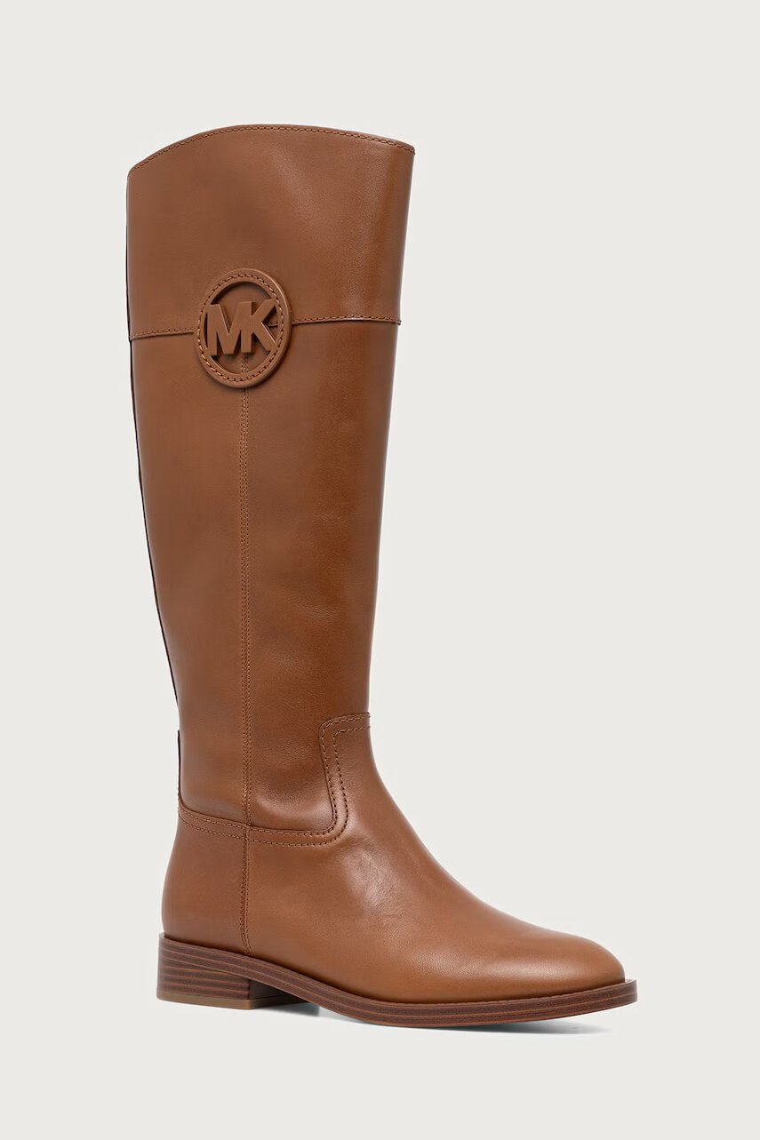 Michael Michael Kors cizme pentru femei din piele Kimmee Flat Boot