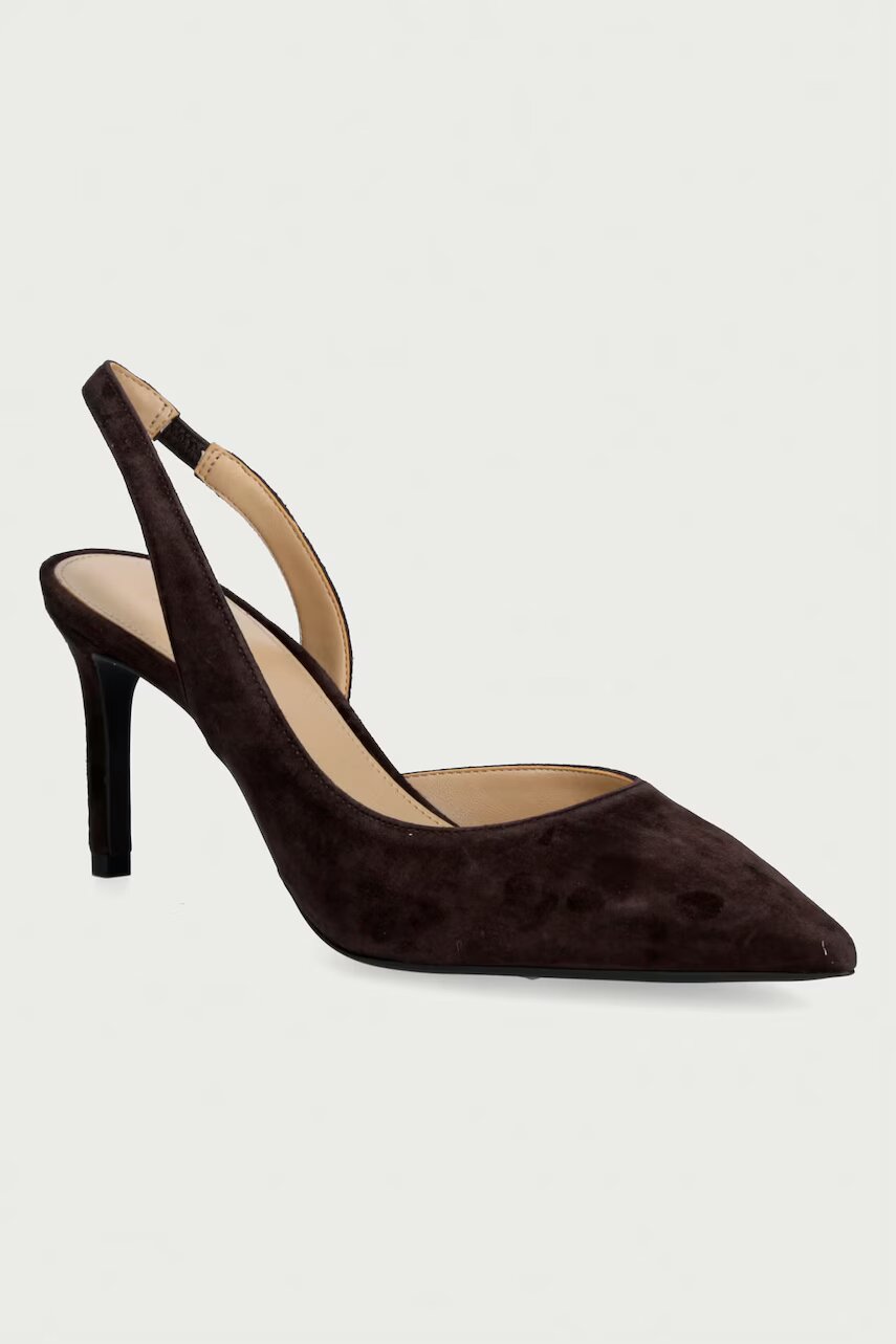 Michael Michael Kors pantofi cu toc stiletto din nubuc Alina Flex Sling Pump