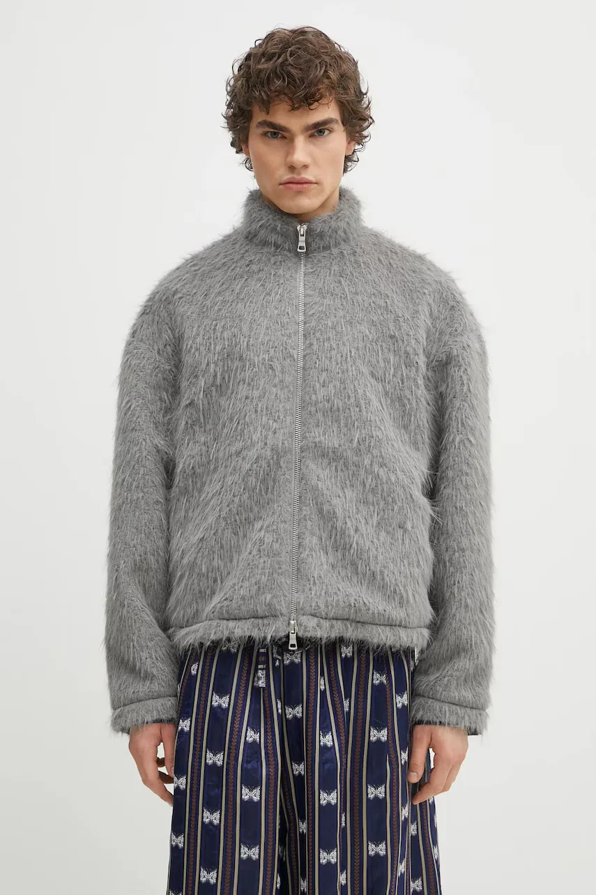 MKI MIYUKI ZOKU geaca Faux Alpaca Track Jacket