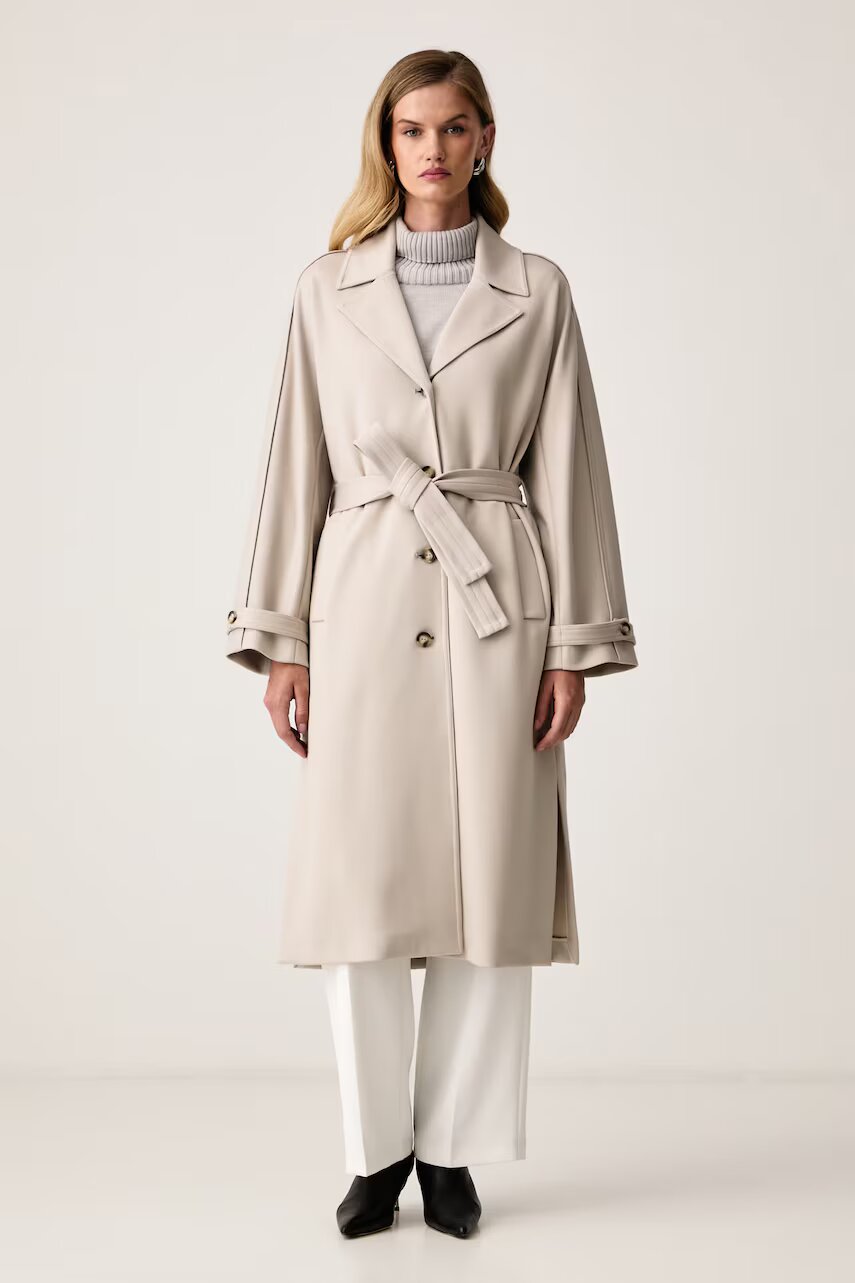 MM by Max Mara palton pentru femei cu vâscoză MMLESPOSTO