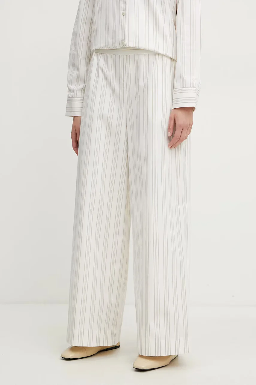 MM by Max Mara pantaloni de bumbac