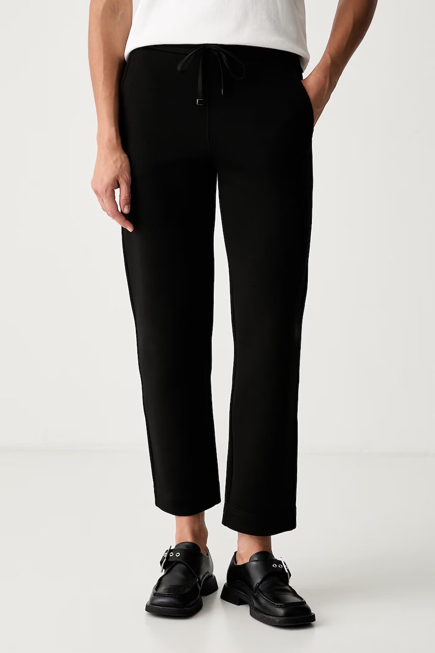 MM by Max Mara pantaloni de trening pentru femei cu bumbac MMLZINNIA