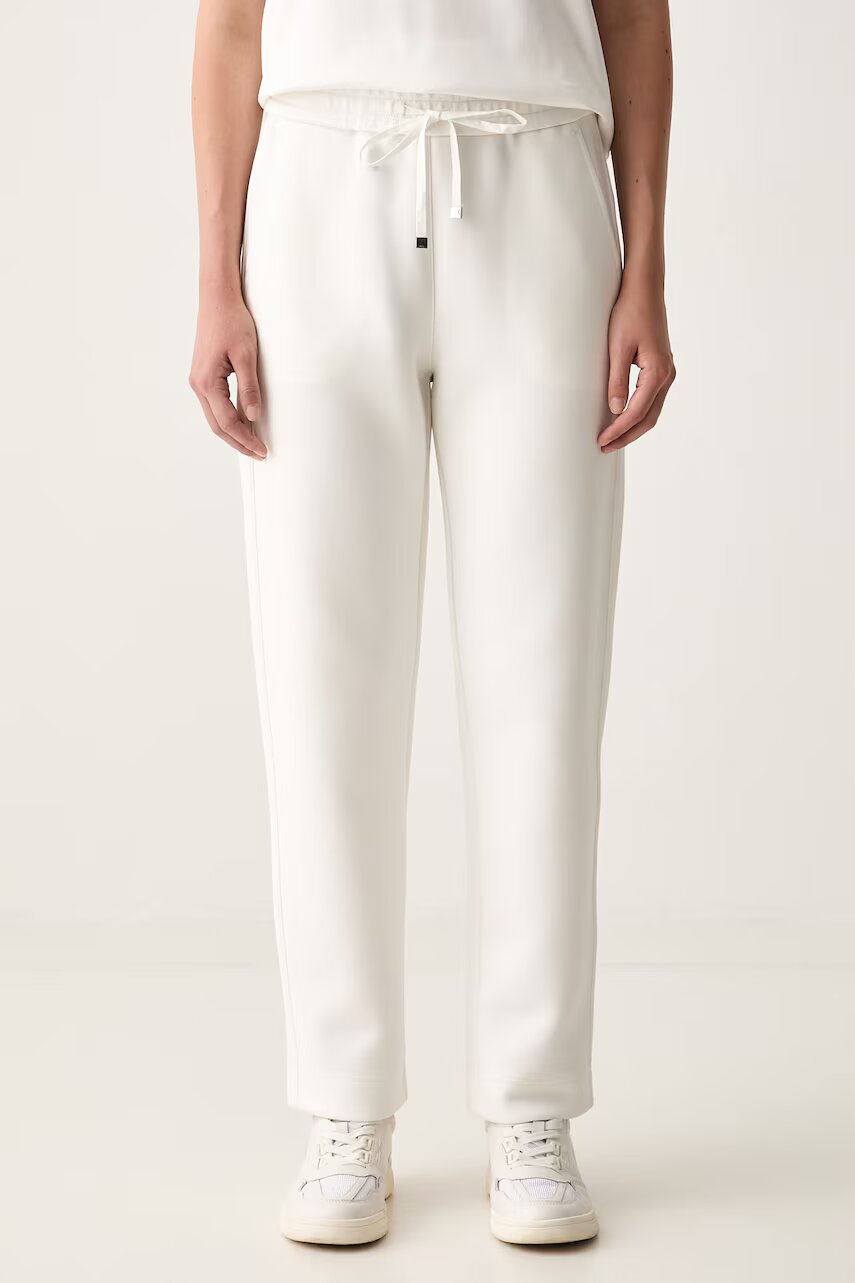 MM by Max Mara pantaloni de trening pentru femei cu bumbac MMLZINNIA