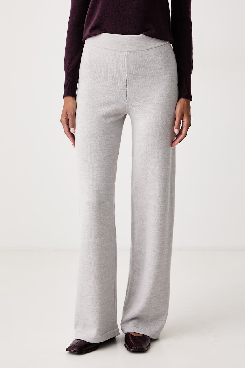 MM by Max Mara pantaloni de trening pentru femei din lână MMLGABARRA