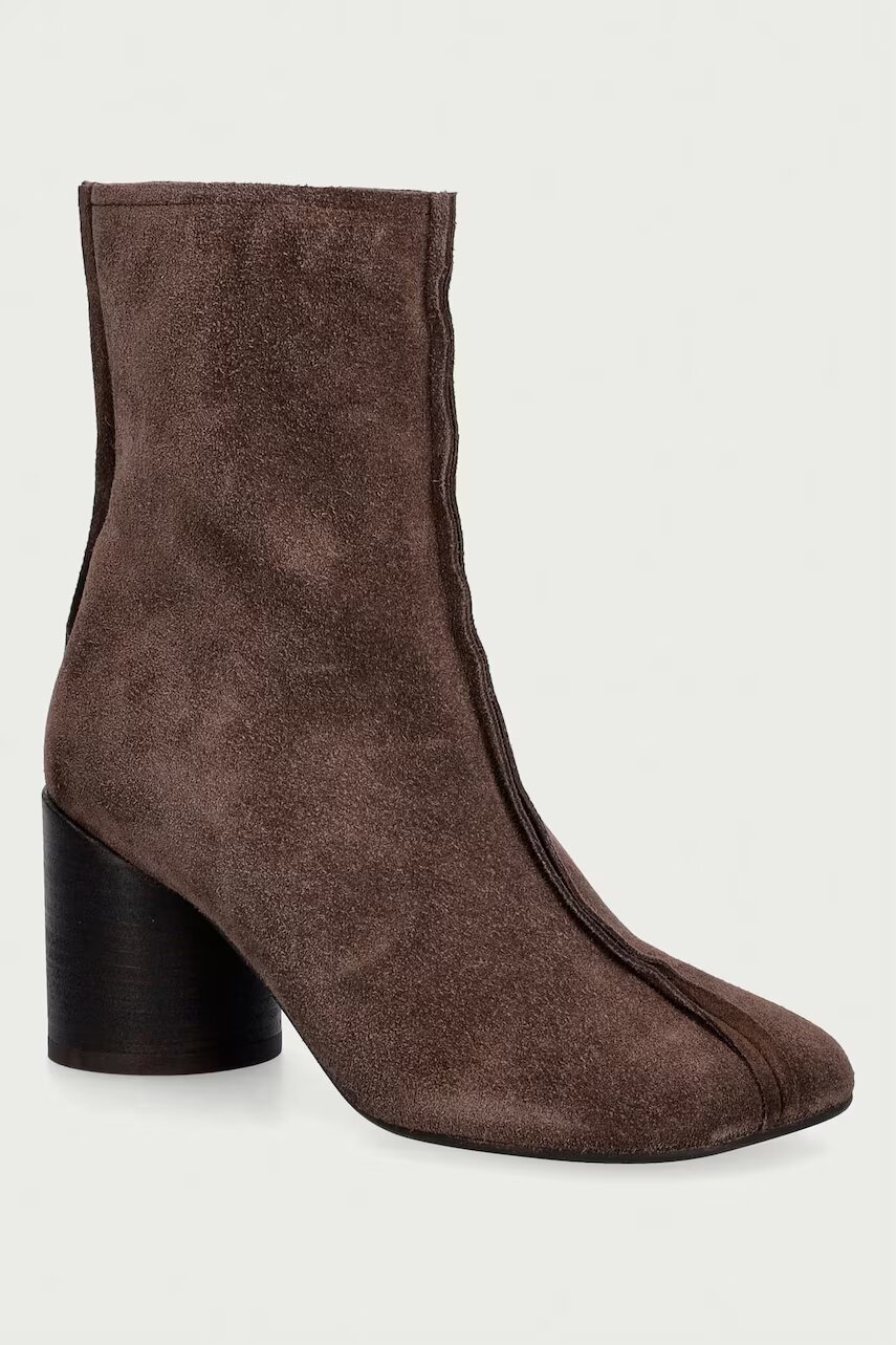 MM6 MAISON MARGIELA botine pentru femei din piele întoarsă