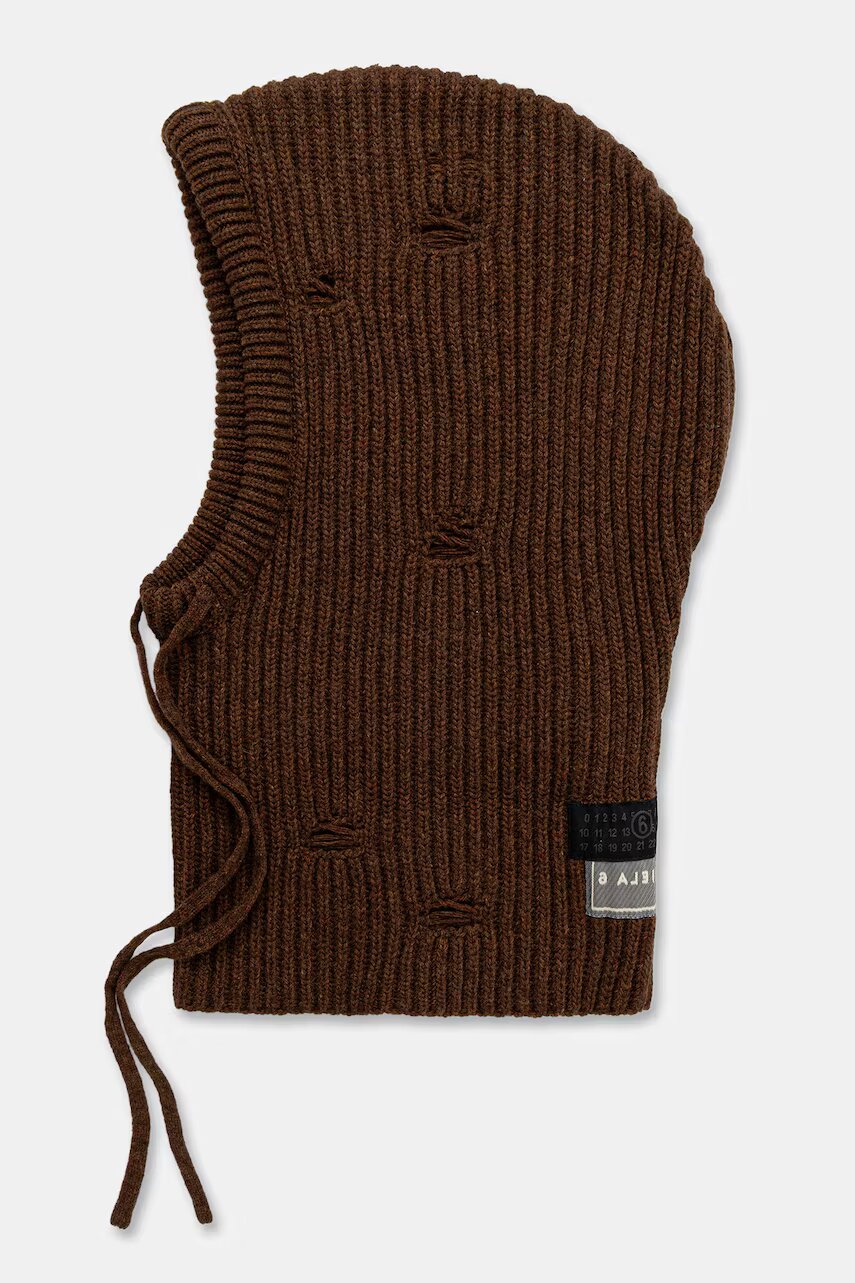 MM6 MAISON MARGIELA cagulă cu amestec de lână