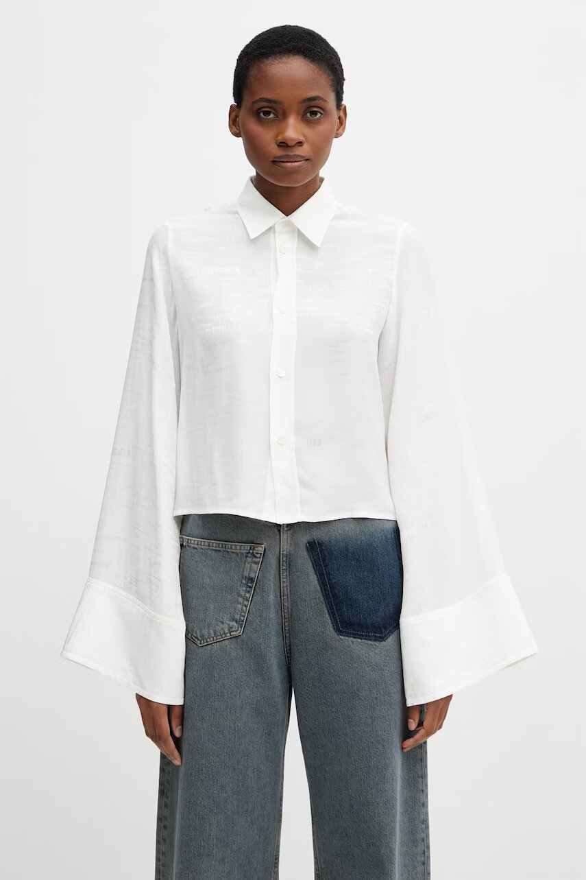 MM6 MAISON MARGIELA cămașă pentru femei cu vâscoză