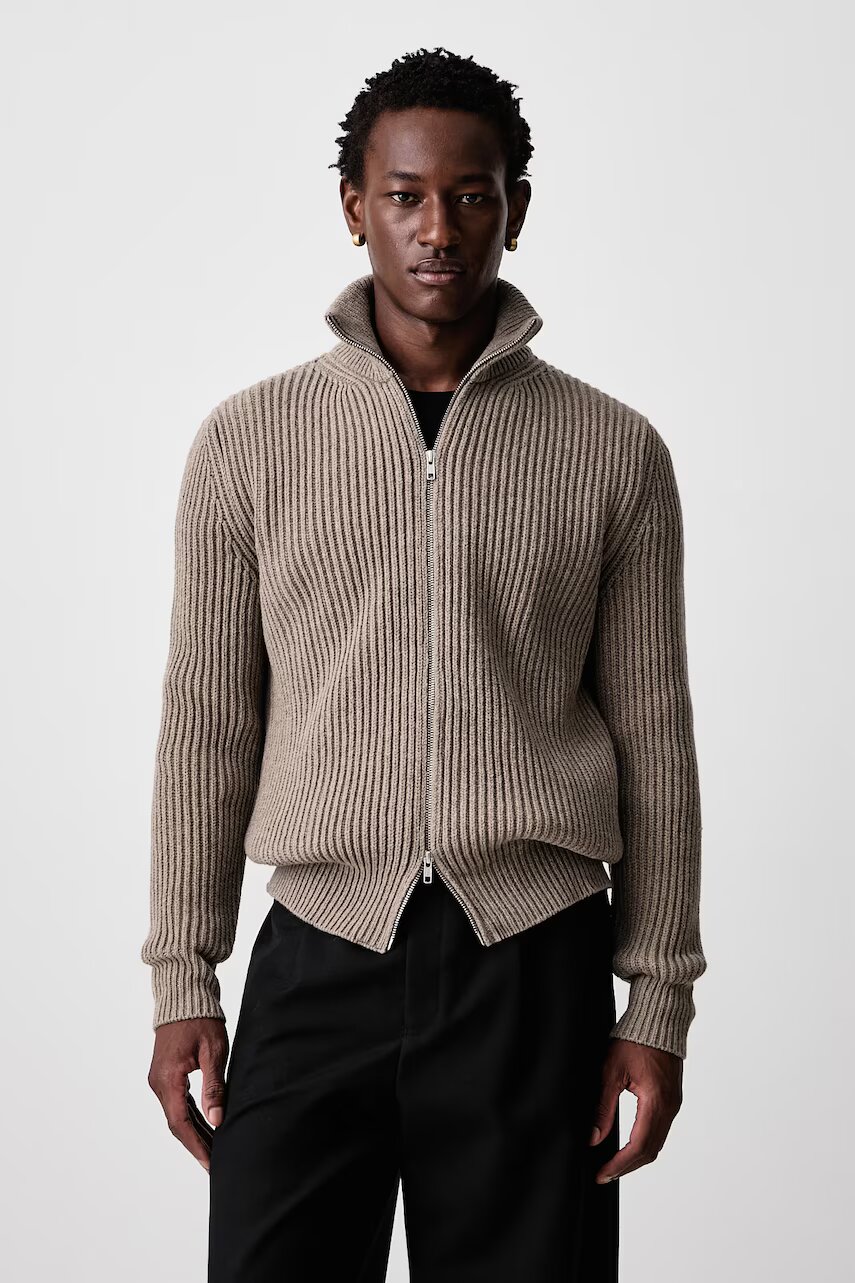 MM6 MAISON MARGIELA cardigan pentru bărbați cu lână