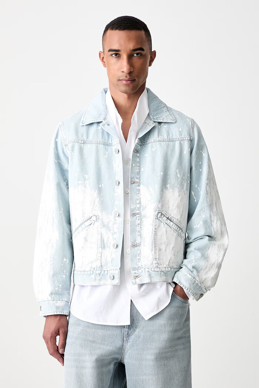 MM6 MAISON MARGIELA geacă de blugi pentru bărbați din denim