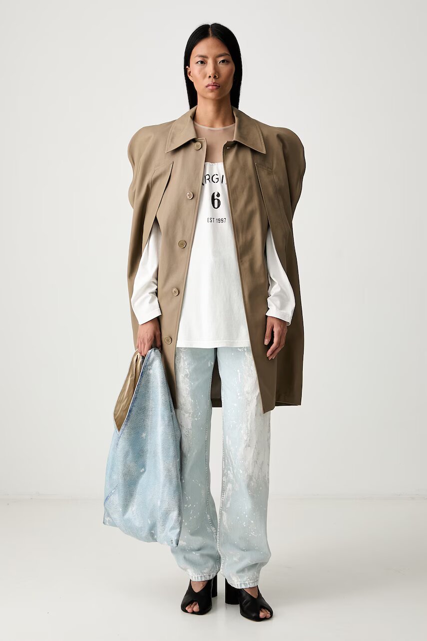 MM6 MAISON MARGIELA palton pentru femei din bumbac
