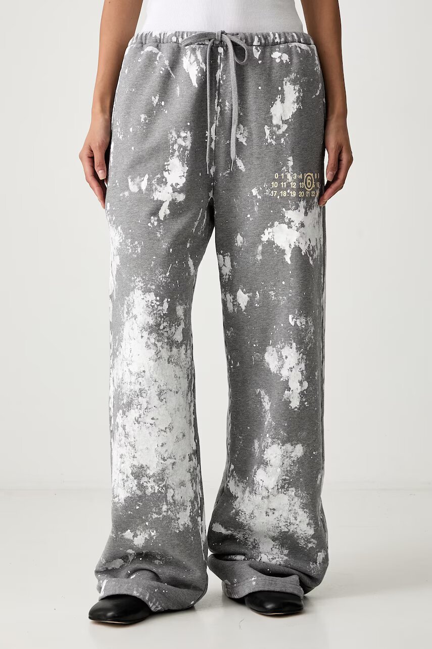 MM6 MAISON MARGIELA pantaloni de trening pentru femei din bumbac