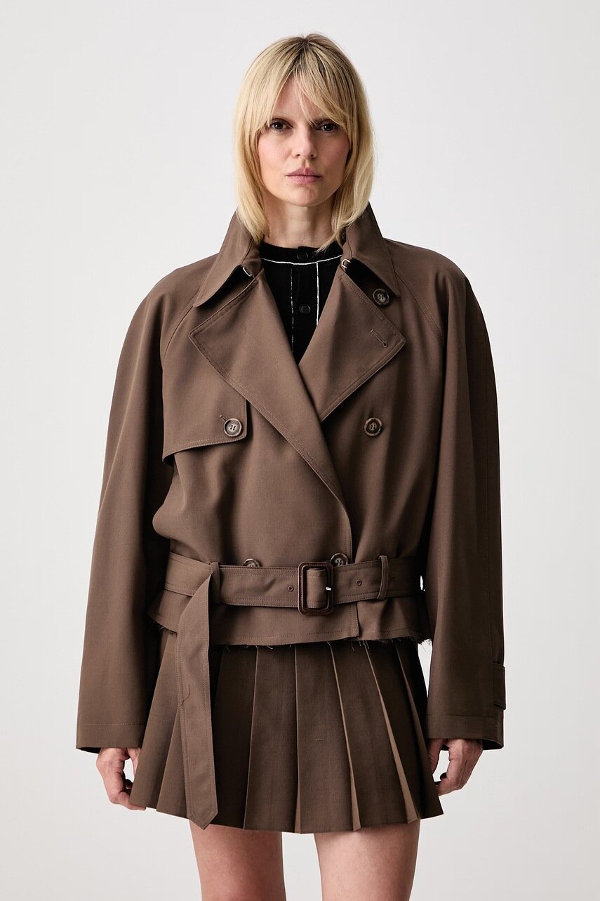 MM6 MAISON MARGIELA trenci pentru femei cu lână