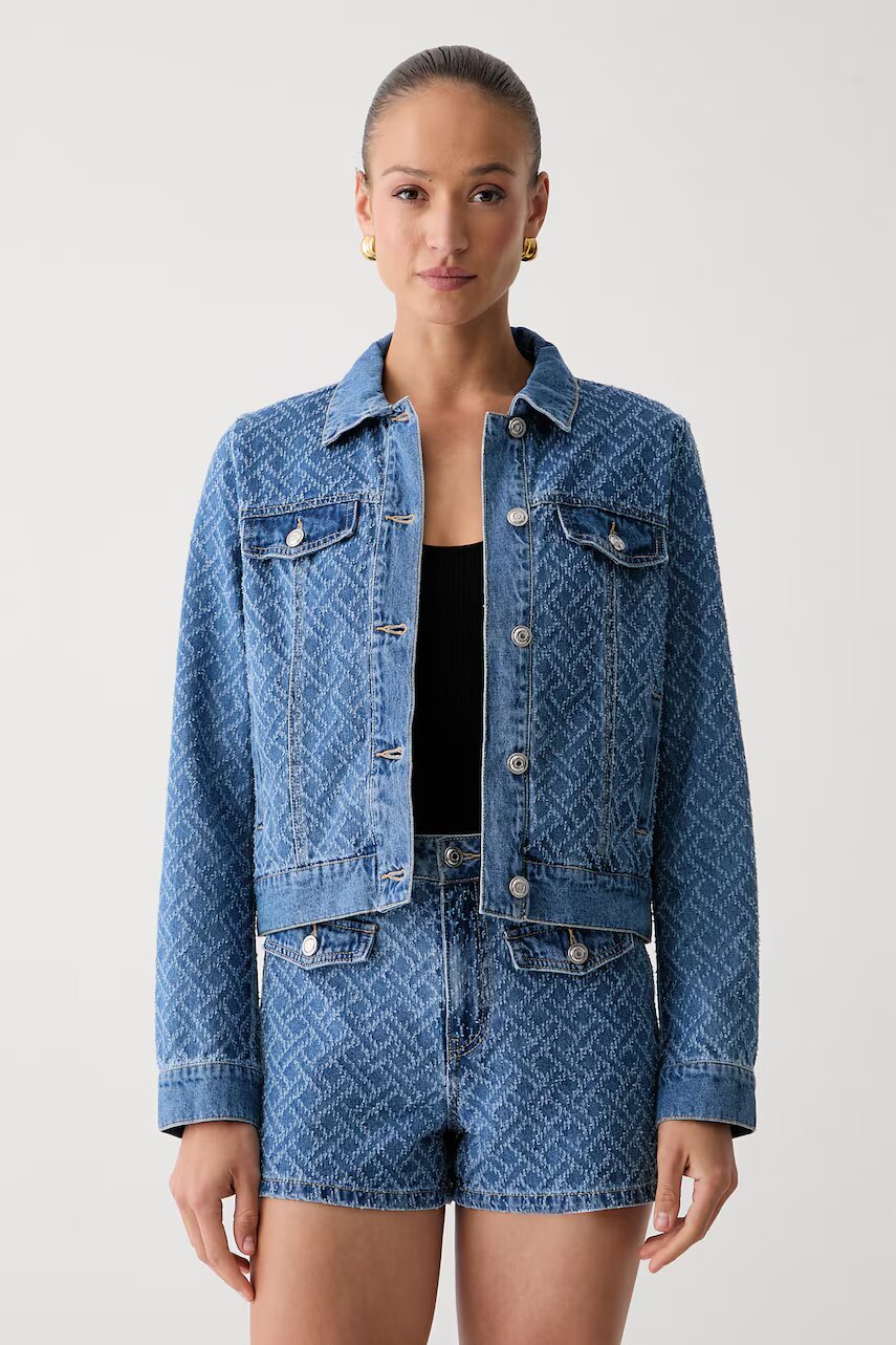 Morgan jachetă pentru femei din denim VOCHAM