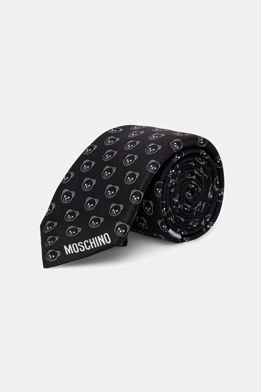 Moschino cravată de bărbați de mătase