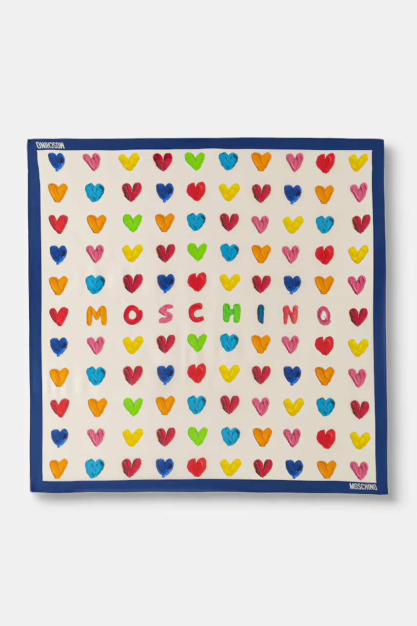Moschino Foulard pentru femei de mătase