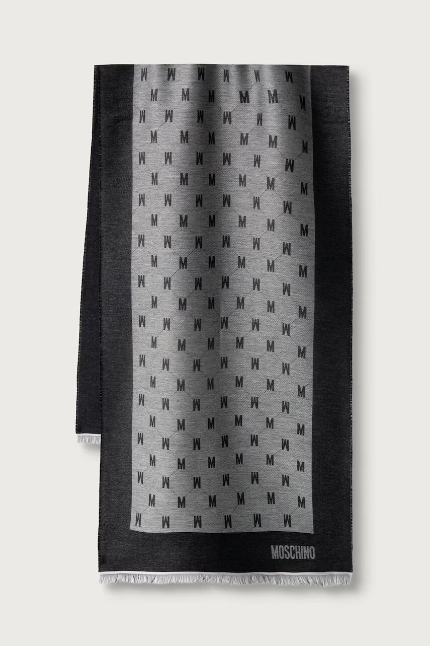 Moschino fular cu amestec de lână