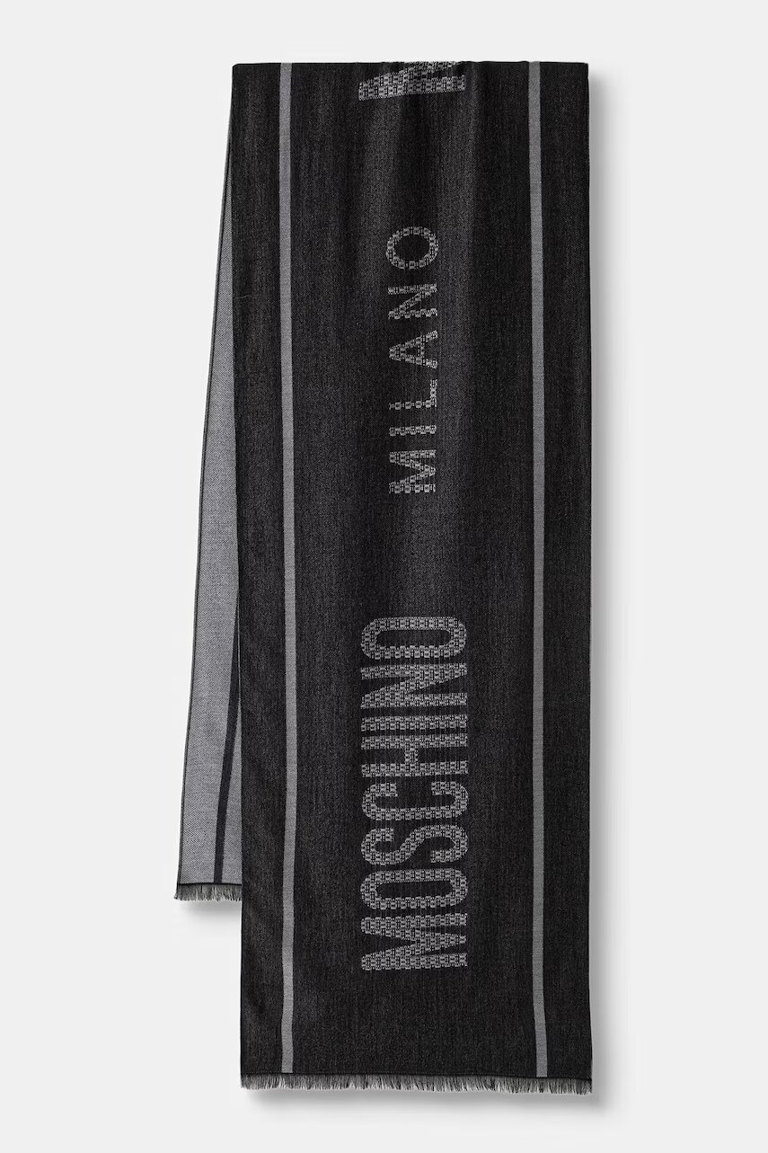 Moschino fular pentru bărbați cu lână