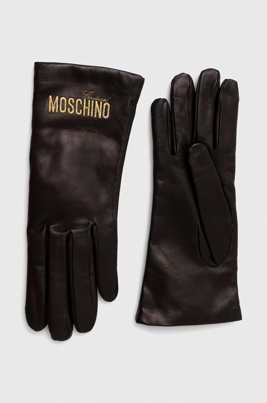Moschino mănuși pentru femei din piele