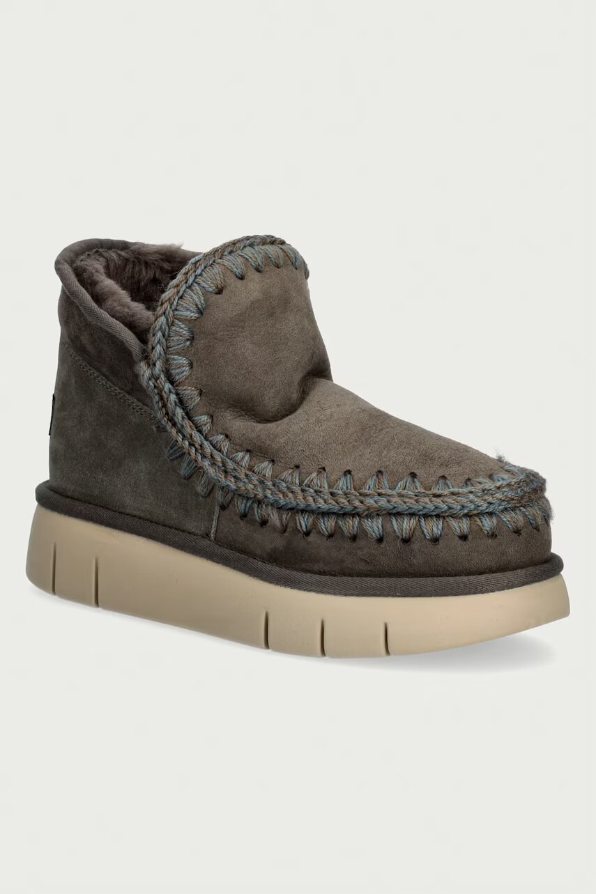 Mou Eskimo Bounce Sneaker cizme de zăpadă pentru femei din piele întoarsă