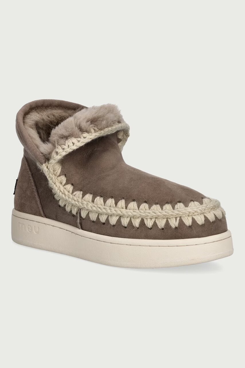 Mou New Eskimo Sneaker Suede cizme de zăpadă pentru femei din piele întoarsă