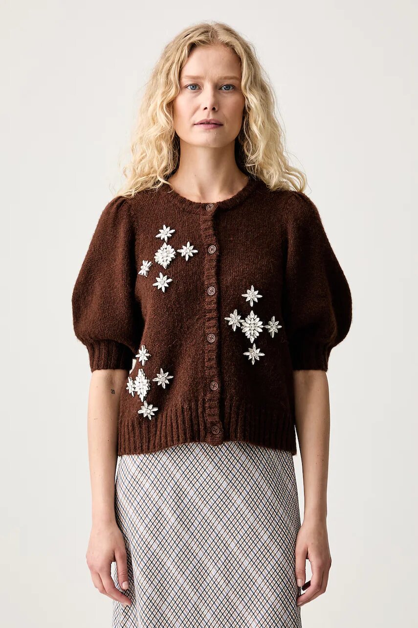 Munthe cardigan pentru femei cu amestec de lână VOCCA