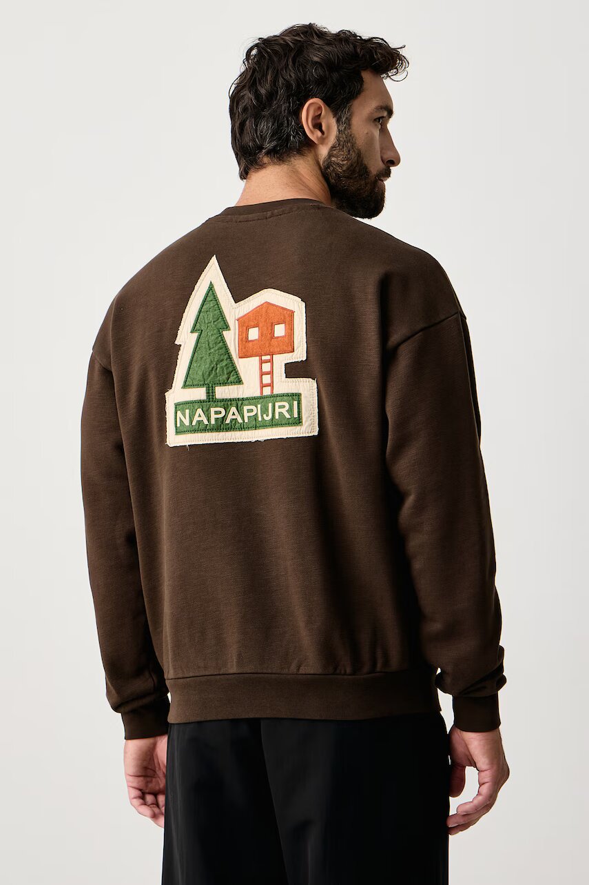 Napapijri hanorac oversized pentru bărbați din bumbac Trahus