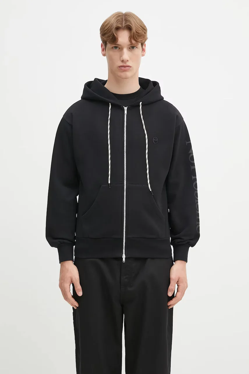 No Problemo hanorac de bumbac Alien-O Zip Through Hoodie
