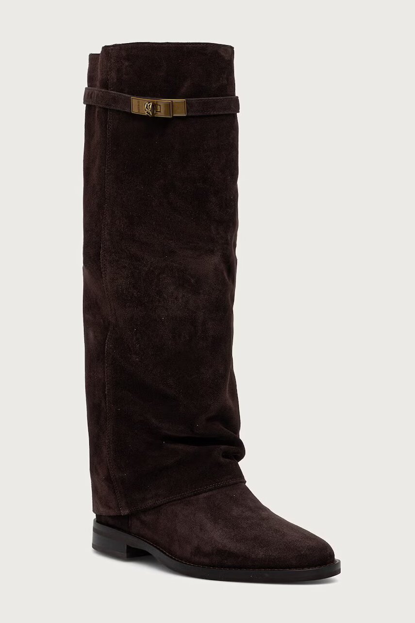 Nokwol cizme pentru femei din piele Vespa Brown Double Dye Suede