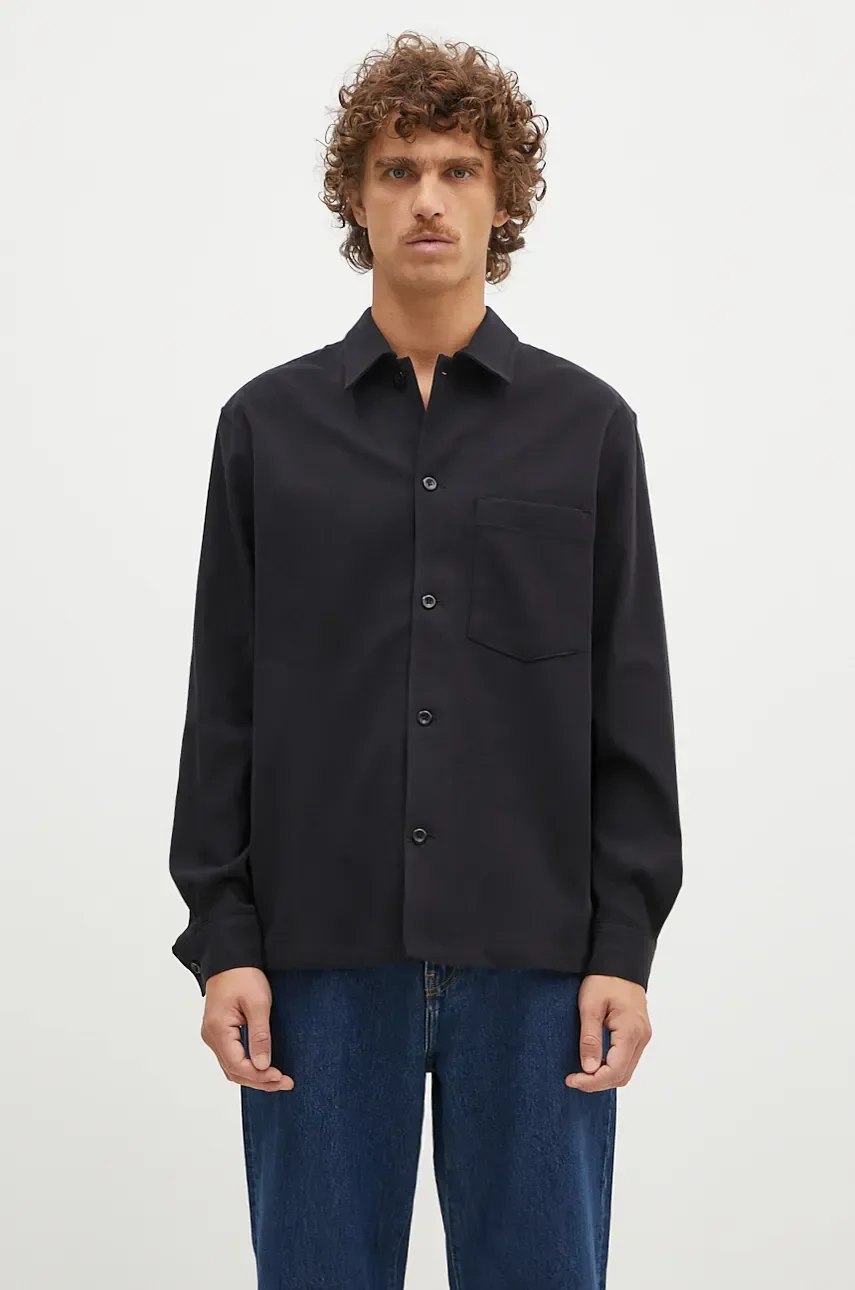 NORSE PROJECTS cămașă din lână Carsten Cotton Wool LS Shirt