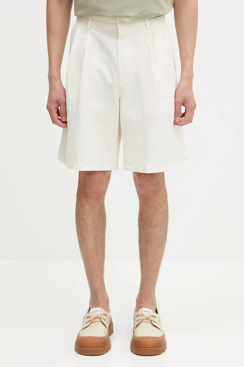 NORSE PROJECTS pantaloni scurți din amestec de in Benn Cotton Linen Shorts